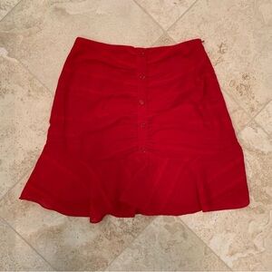 Urban Outfitters Vibrant Red A-Line Skirt